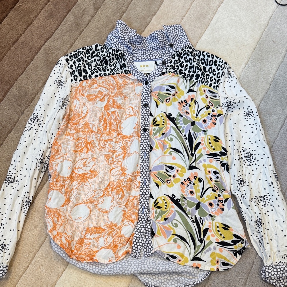 Maeve Multicolor Patterned Blouse